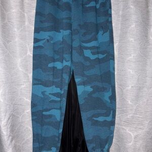 PINK Victoria's Secret Teal Camouflage Joggers